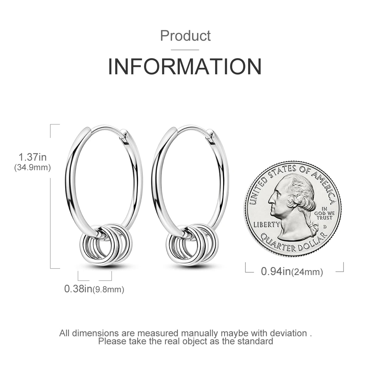 Orstarry-pendientes circulares de Plata de Ley 925 con forma de gota para mujer, aretes colgantes, joyería versátil para fiesta, regalos