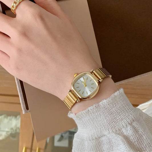 Reloj de cuarzo de marca Para Mujer, correa ajustable de acero inoxidable, regalo de lujo, reloj de pulsera Para Mujer, reloj Dropshipping, Relojes Para Mujer
