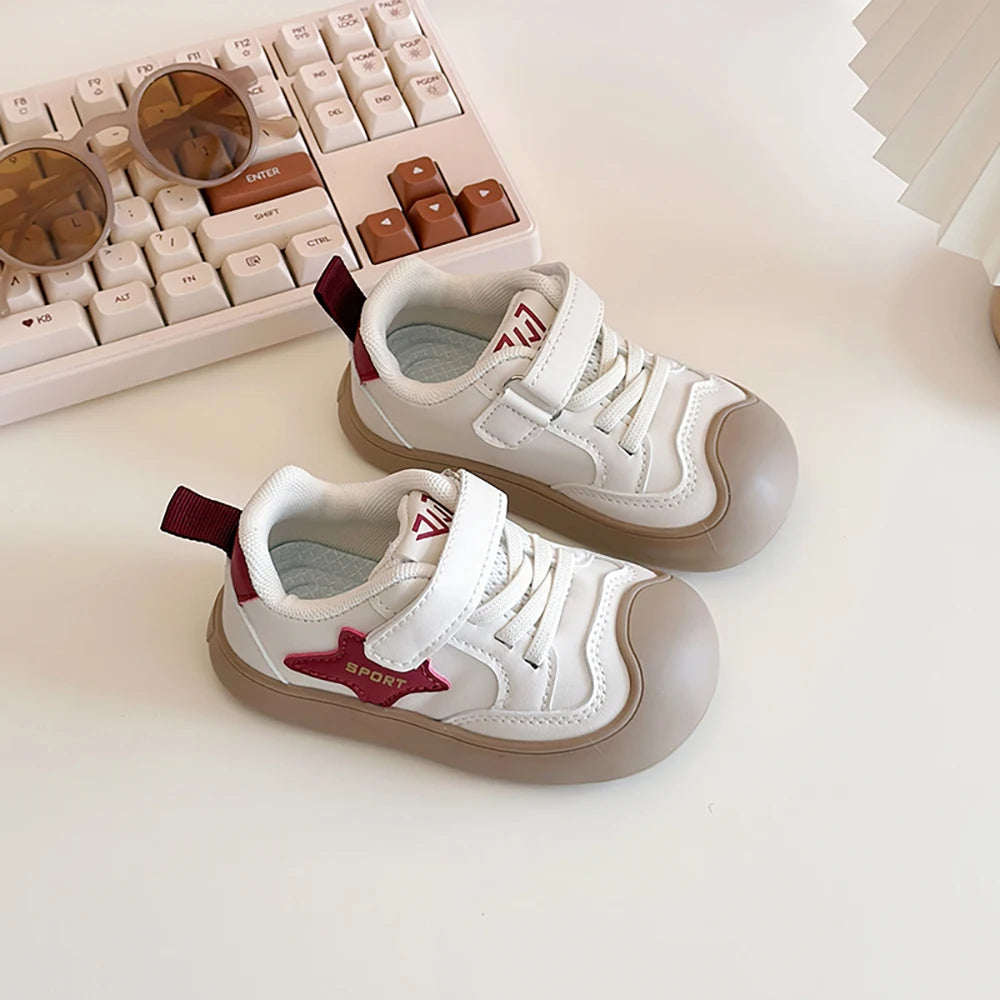 Zapatos deportivos de otoño para niños, zapatillas de deporte de moda para niño y niña, zapatillas ergonómicas de suela blanda para chico, zapatos para niño 2025