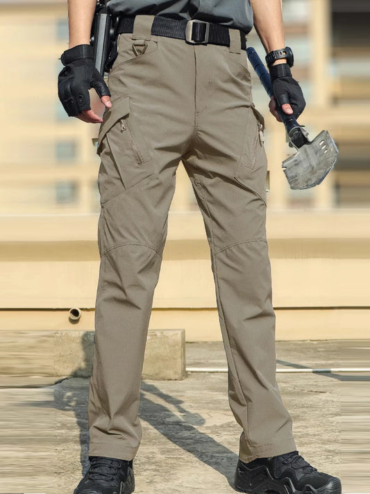 Pantalones de hombre, pantalones de trabajo, pantalones de pierna recta informales y cómodos para exteriores de primavera y verano, pantalones de pierna recta