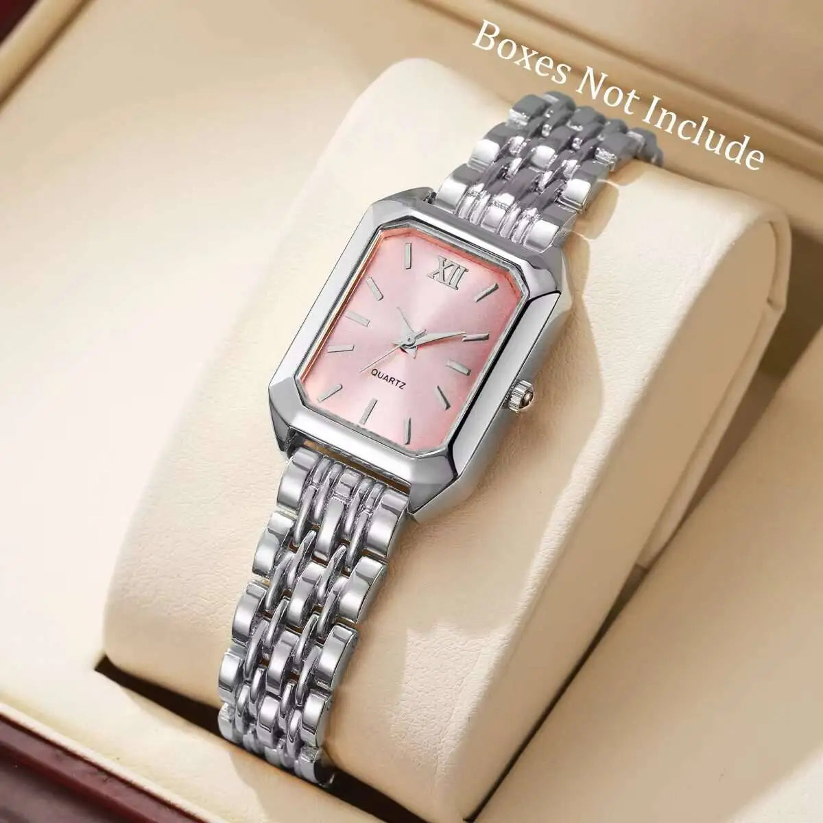 Reloj de cuarzo rectangular a la moda para Mujer, relojes de pulsera analógicos de lujo, Reloj de Mujer para niñas, Reloj de regalo (sin caja)