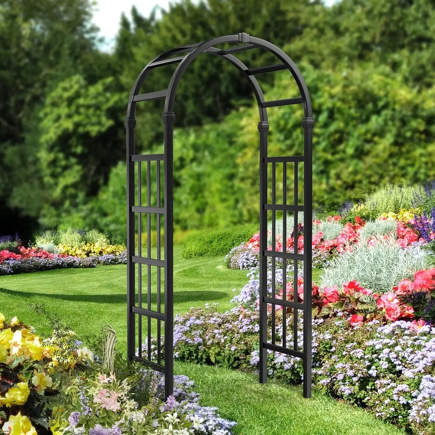 Árbol de jardín de vinilo, arco de boda de PVC para fiesta de ceremonia, enrejado de jardín para plantas trepadoras al aire libre, soporte de fondo de arco para jardín