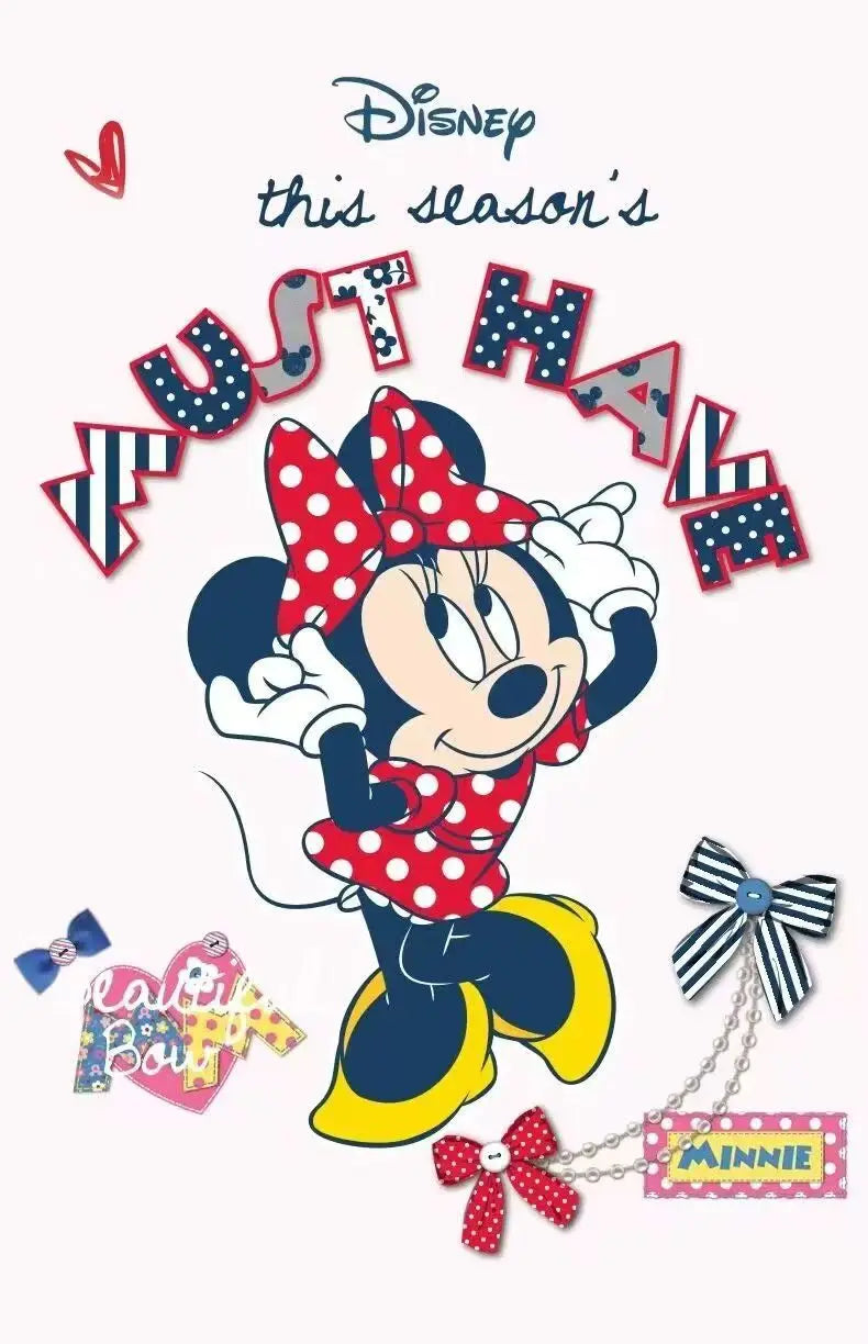 Conjunto de ropa de otoño para bebé, niña y niño, sudadera con estampado familiar de Disney, Top y pantalones inferiores, traje de 2 uds, chándal de algodón para chico