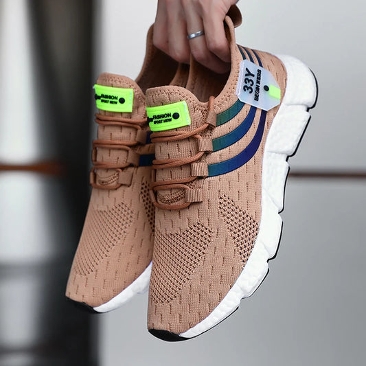 Zapatillas de deporte informales para hombre, zapatos deportivos transpirables de verano, zapatos ligeros de malla para correr al aire libre, zapatos atlÃ©ticos para correr Tenis para caminar