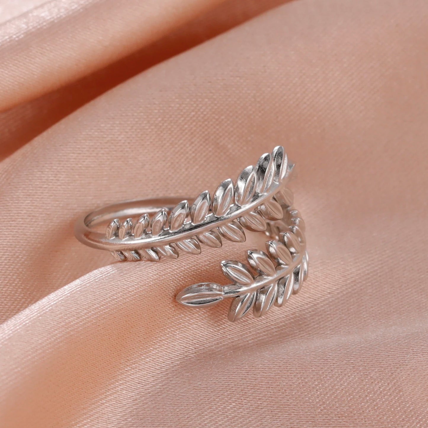 Skyrim-anillos de acero inoxidable para mujer, corazÃ³n geomÃ©trico, estÃ©tico, ajustable, abierto, joyerÃ­a de fiesta, regalos al por mayor