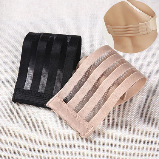 Hebilla antideslizante de silicona con 3 hebillas para mujer, correas transparentes para sujetador, correa Invisible para sujetador, extensor de sujetador elástico sin espalda, correa para el hombro