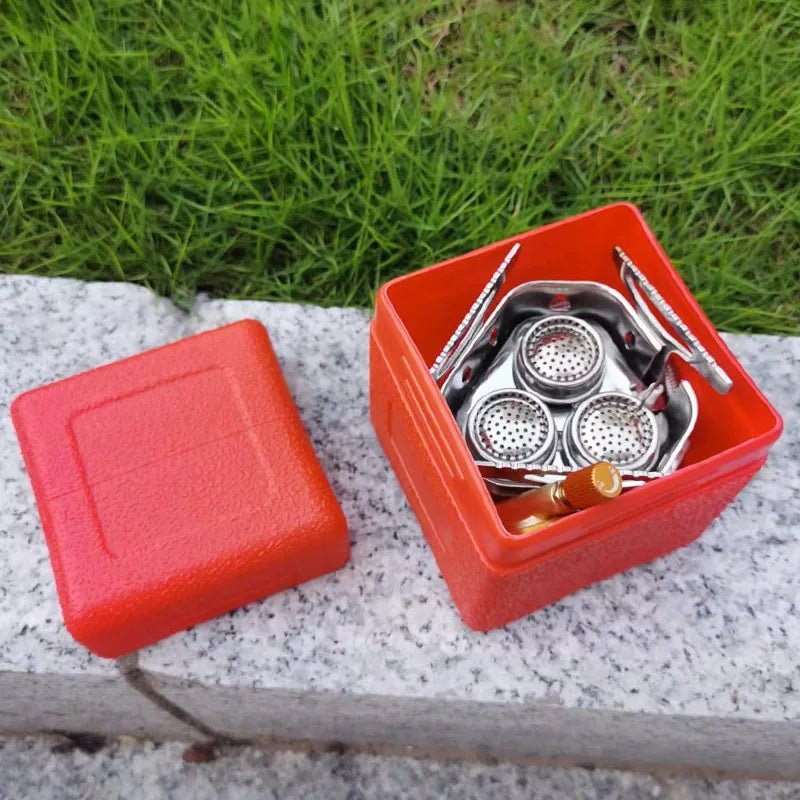 TARKA-estufa de Gas de 3 cabezales, quemadores de acampada turística, horno plegable para mochilero, 5800W, senderismo al aire libre, Picnic, barbacoa, equipo de cocina