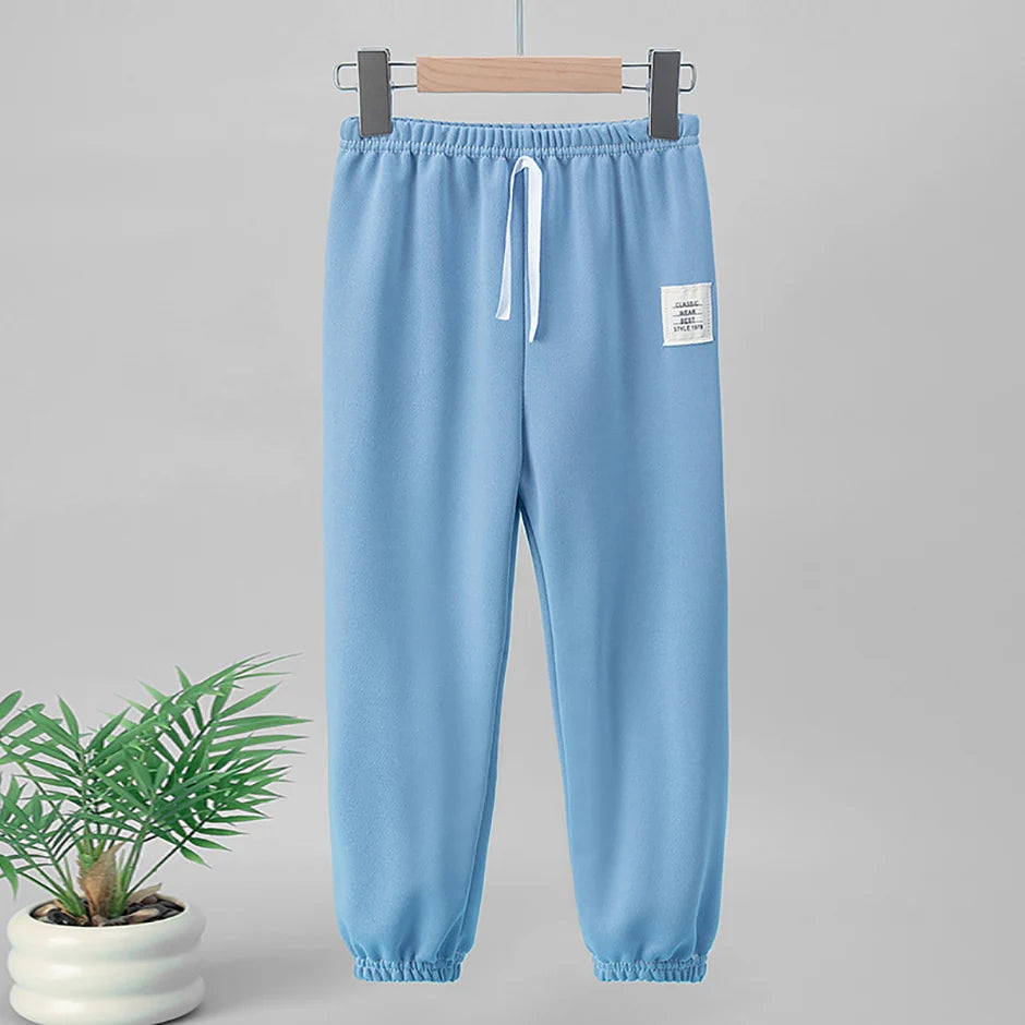 1/3/6 Pcs Children's Solid Color Drawstring Strap Shorts Boy Casual Fashion Pants Girl Joker Comfortable Elastic Waist Pants