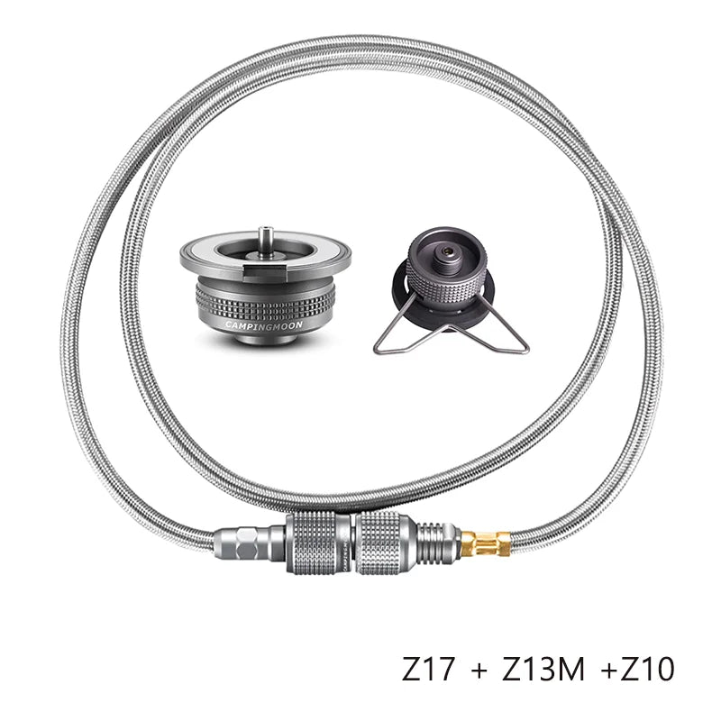 Adaptador de estufa de Gas para acampar, adaptador de Gas butano, convertidor de manguera de extensión, adaptador de quemador al aire libre, equipo de utensilios de cocina para acampar