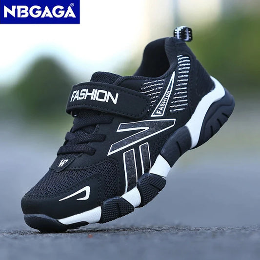 Zapatillas de deporte de moda para niños, zapatos deportivos transpirables de malla para correr, calzado ligero para caminar en la escuela
