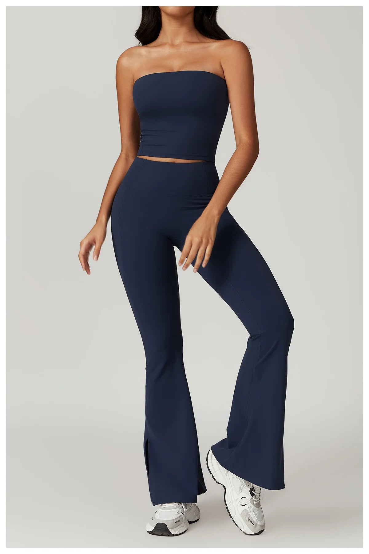 Chaleco de Yoga sin tirantes para mujer, Sujetador deportivo Sexy con parte de atrás bonita para mujer, ropa interior para gimnasio, Top deportivo de secado rápido que absorbe los golpes