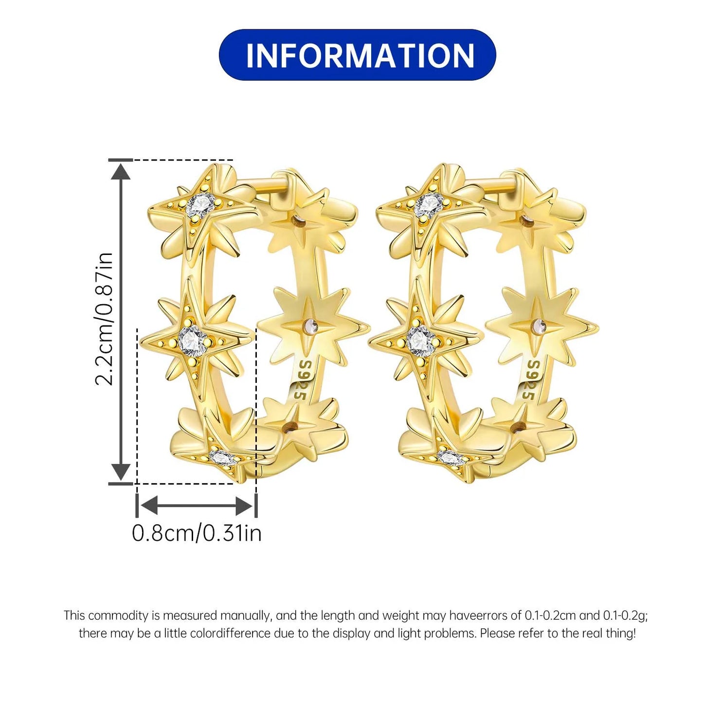 Orstarry-pendientes circulares de Plata de Ley 925 con forma de gota para mujer, aretes colgantes, joyería versátil para fiesta, regalos