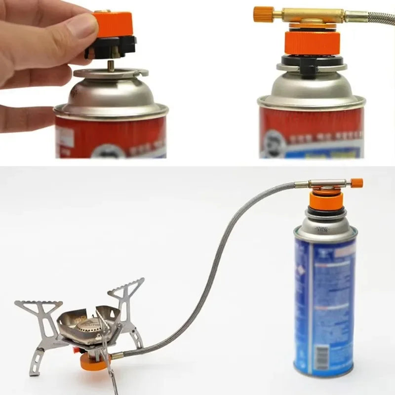 Adaptador de recipiente de butano para acampar al aire libre, convertidor de estufa de Gas, recarga de propano, cartucho de Gas, tanque, adaptador de butano, accesorio de estufa de Gas