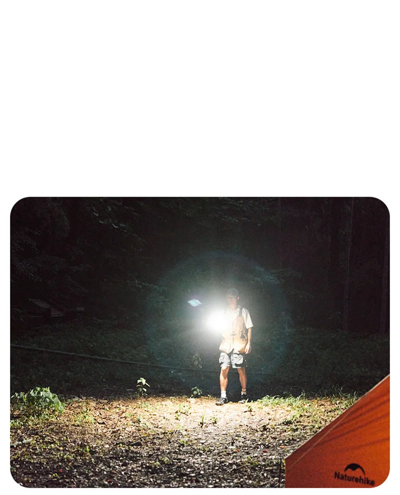 Naturehike-luz LED para tienda de campaña, linterna portátil recargable, lámpara de trabajo, iluminación de mantenimiento al aire libre, luz plegable tipo C