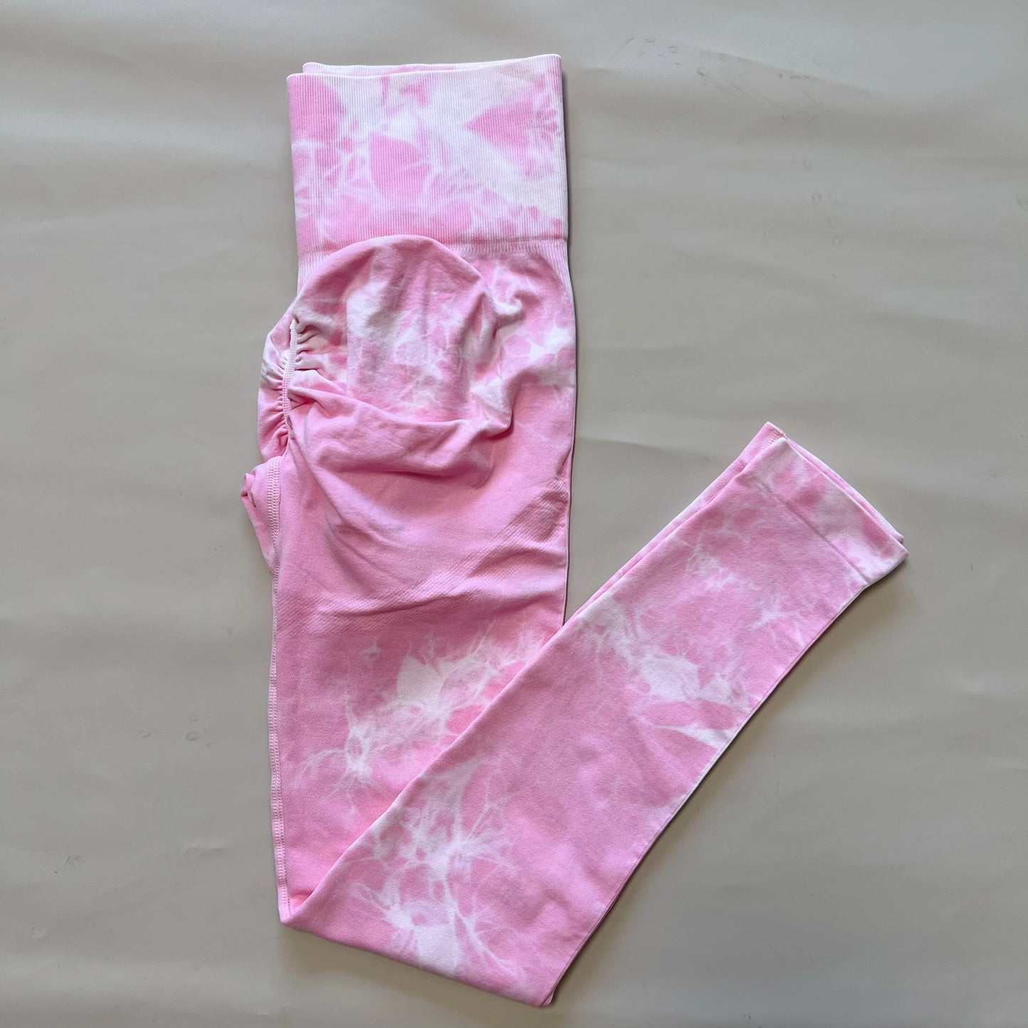 Mallas de gimnasio Tiedye para Mujer, pantalones sin costuras de realce para Mujer, mallas deportivas sin costuras para Fitness, mallas de entrenamiento de cintura alta para Yoga, envío directo