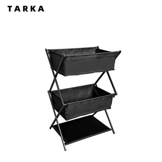 TARKA Camping nuevo estante de almacenamiento estante de almacenamiento portátil plegable de tres capas para Picnics estante de almacenamiento para barbacoa estante multifuncional