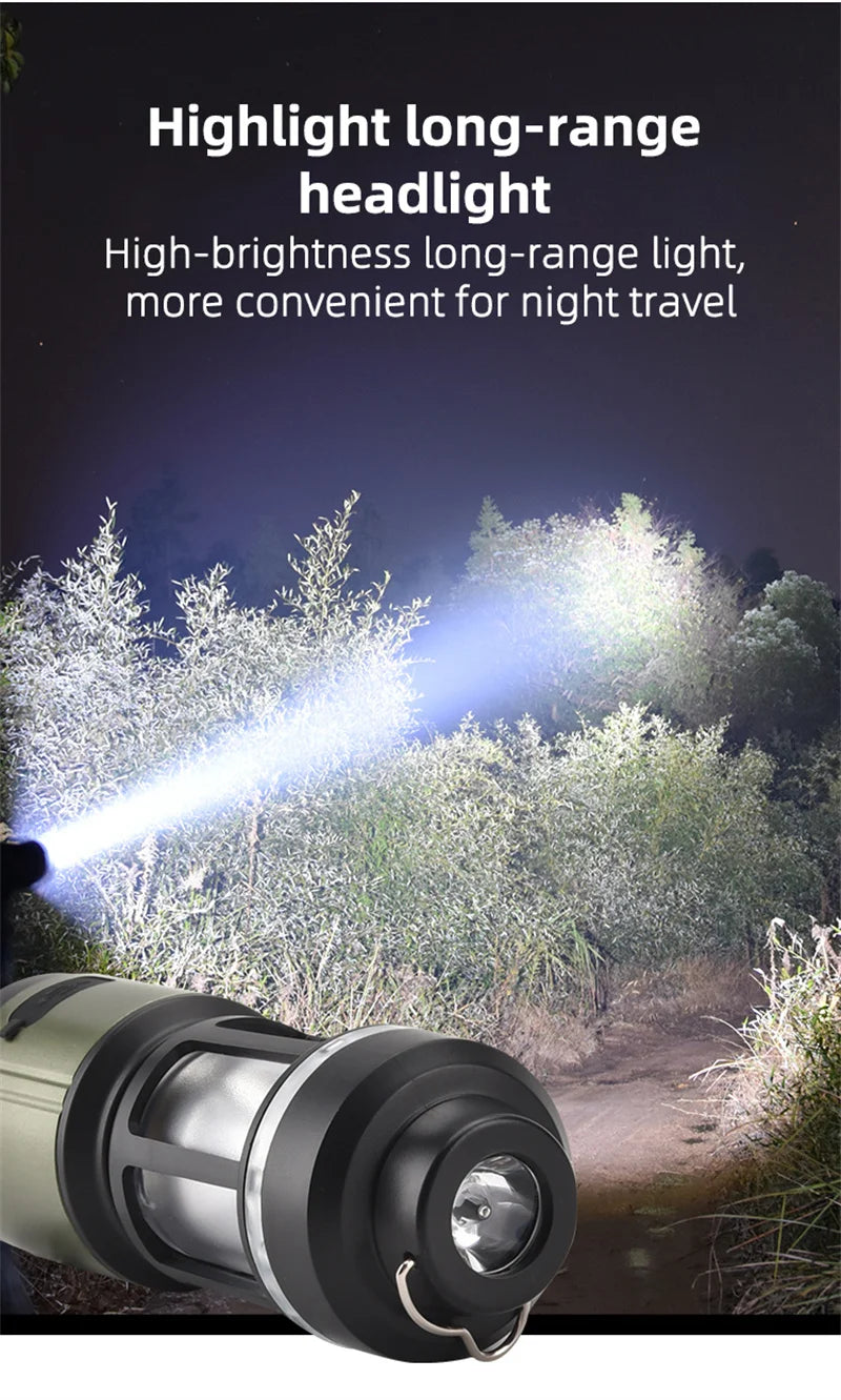 WEST BIKING-luz colgante para tienda de campaña, linternas portátiles para acampar, luz Led recargable por USB, lámpara de campamento para emergencias al aire libre