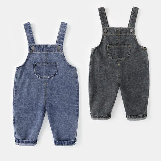 MILANCEL, recién llegado, ropa para niños, monos para bebés y niños, monos tipo overol de mezclilla para niños pequeños de estilo breve sólido