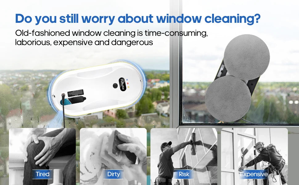 Robot aspirador de limpieza por pulverización de agua automático para ventanas del hogar, limpiaparabrisas eléctrico con control remoto, limpiaparabrisas para el hogar