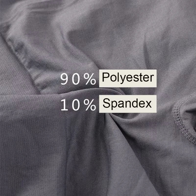 5 uds. Calzoncillos Boxer cómodos de Color liso elástico alto para hombre de estilo fino pantimedias transpirables
