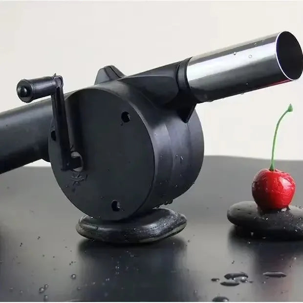 Soplador de mano portátil para exteriores, soplador de combustión de carbón para barbacoa doméstica, herramientas para barbacoa, accesorios para barbacoa y acampada
