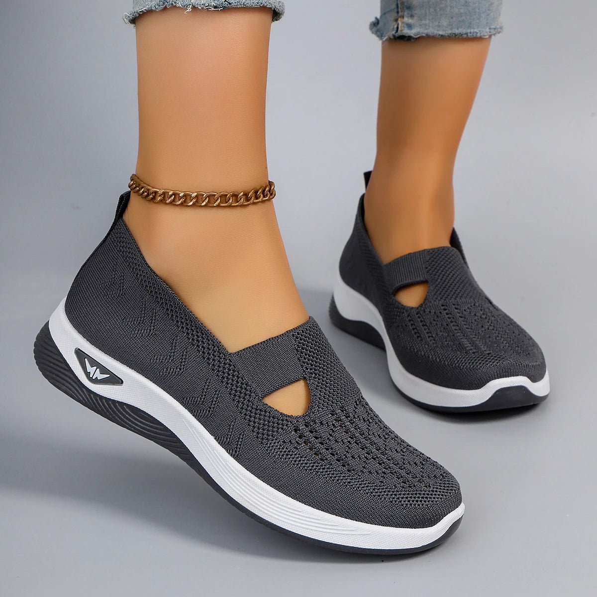Nuevos zapatos deportivos de primavera para mujer, zapatos deportivos informales a la moda, transpirables, ligeros, antideslizantes, resistentes al desgaste, zapatos planos