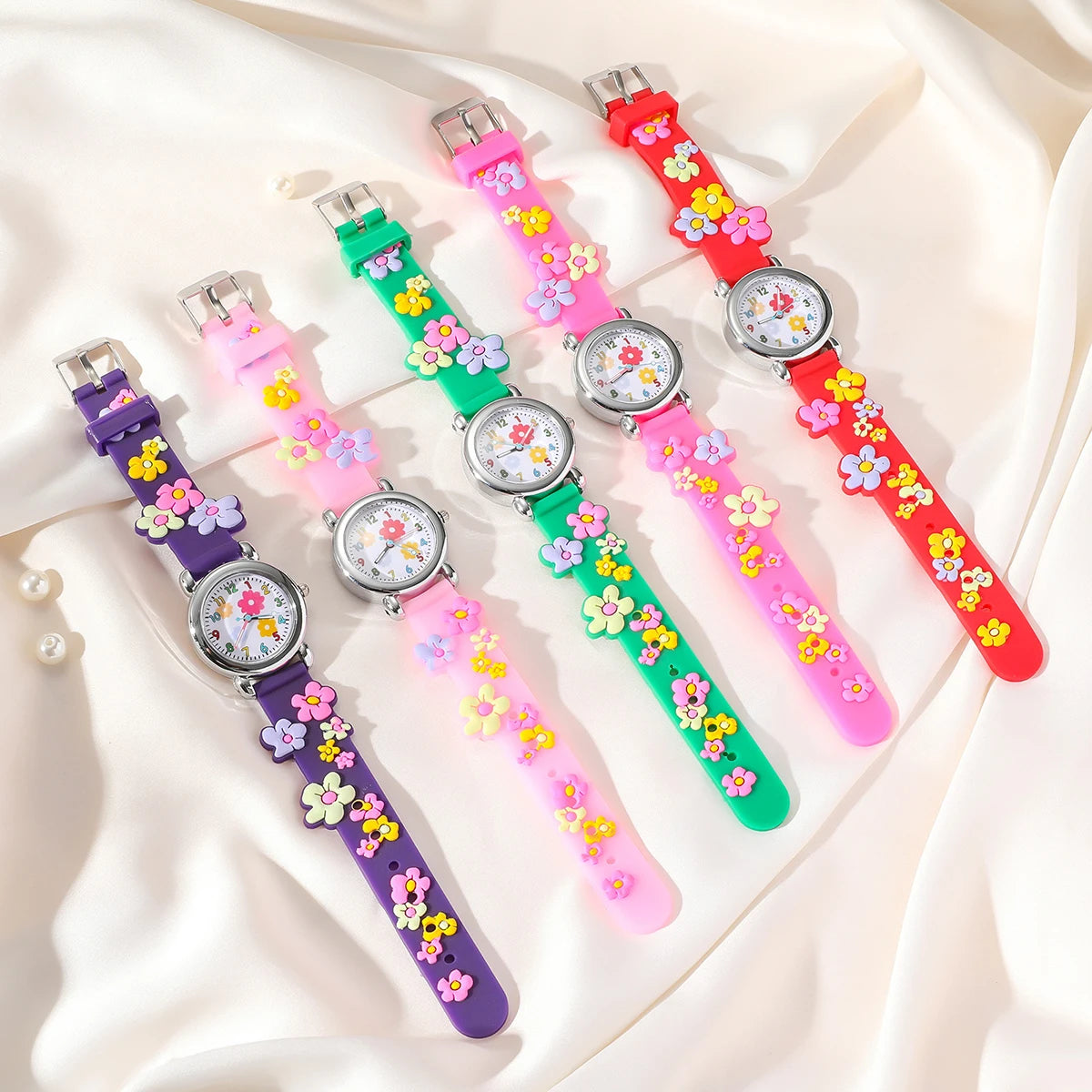 Adorable conjunto de relojes de dibujos animados para niños: relojes de pulsera con diseños coloridos y cara fácil de leer: regalo perfecto para niños