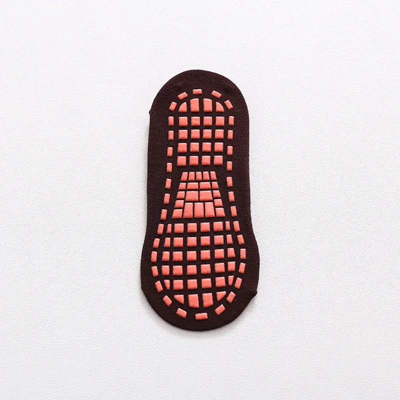 Calcetines antideslizantes para niños y adultos, calcetines de trampolín para padres e hijos, calcetines de algodón elásticos, calcetines deportivos para niños y niñas
