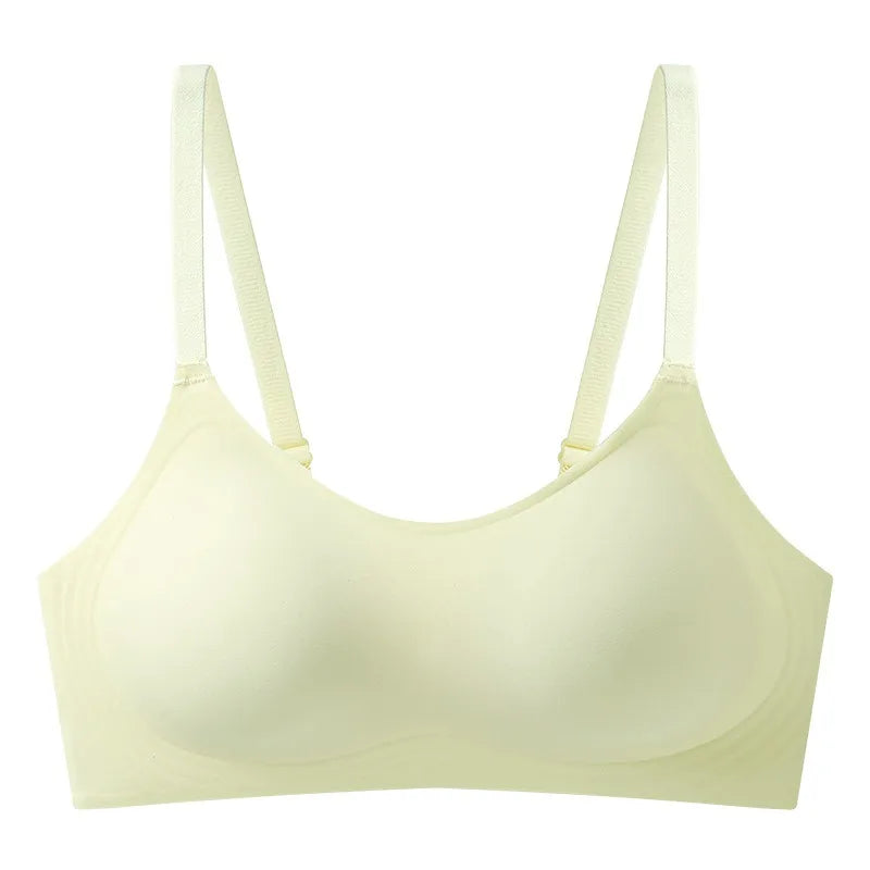 Sujetador Invisible de realce con espalda descubierta para mujer, sujetadores sexys de corte bajo, ropa interior de boda con espalda abierta, lencería sin costuras 2024