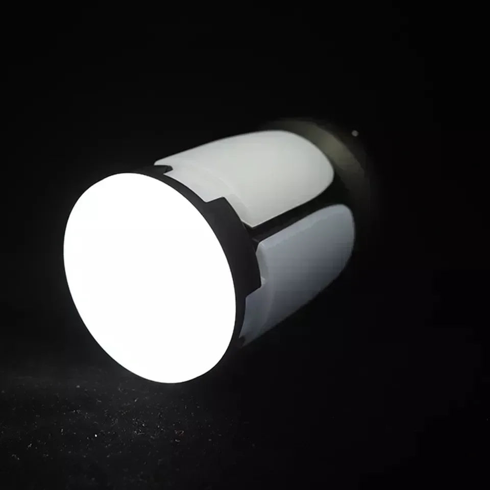 Linterna LED recargable ultrabrillante para acampar, reflector plegable, 3 modos de luz y linterna manos libres para acampar/senderismo/pesca
